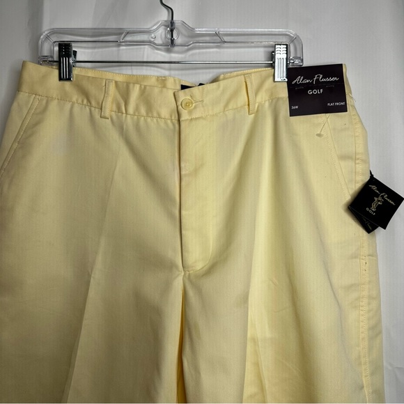 Alan Flusser Other - Alan Flusser yellow golf shorts 36 new with tags
